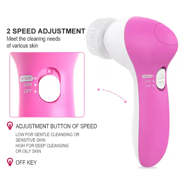 Face Cleansing Brush 6-in-1